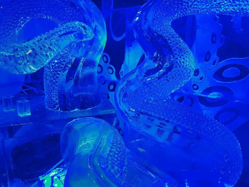 Icebar London review and experience octopus ice sculpture -The-LDN-Gal