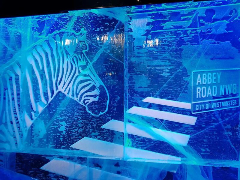 Icebar London review and experience with zebra ice sculpture - The LDN Gal