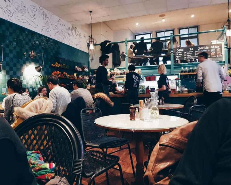 Decor inside the Cafe, Farm Girl Cafe review, London