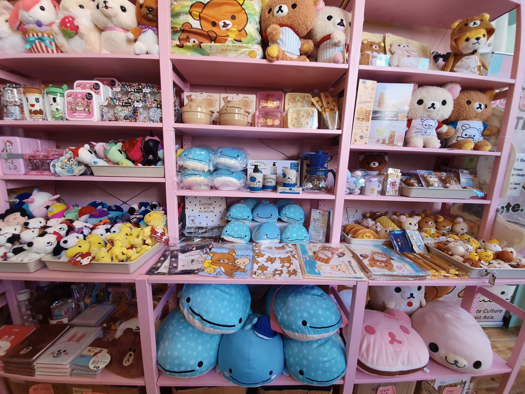 Japanese plushies at ARTBOX Covent Garden, London 