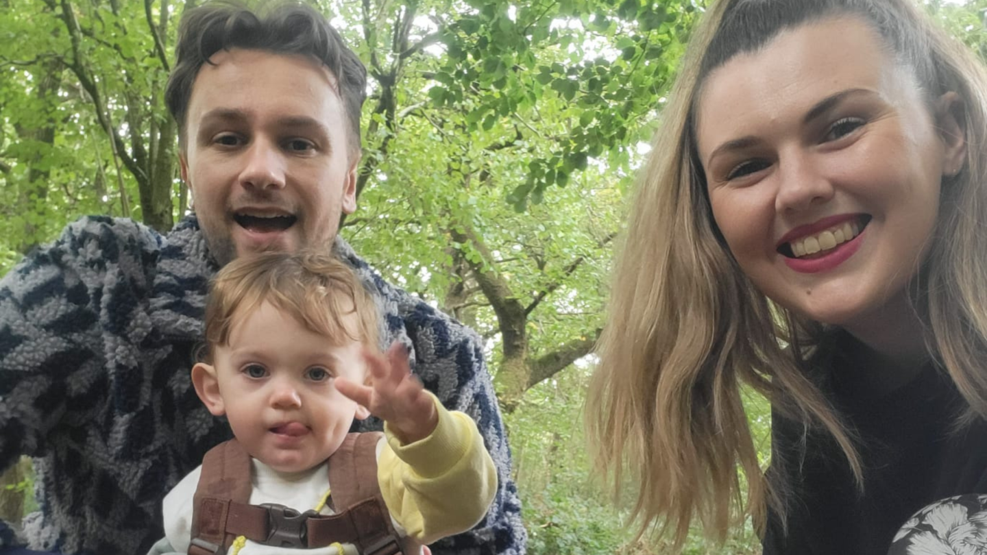 Exploring Stoke Wood with the family
